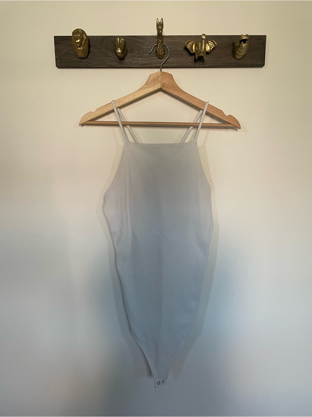 Abercrombie & Fitch double-strap high-neck bodysuit